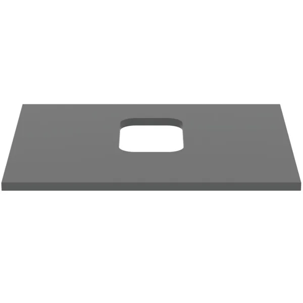 Waschtischplatte i.life B mittiger Ausschnitt für eine Schale 602x507x18mm Weiß matt Waschtischplatte i.life B mittiger Ausschnitt für eine Schale 602x507x18mm Weiß matt