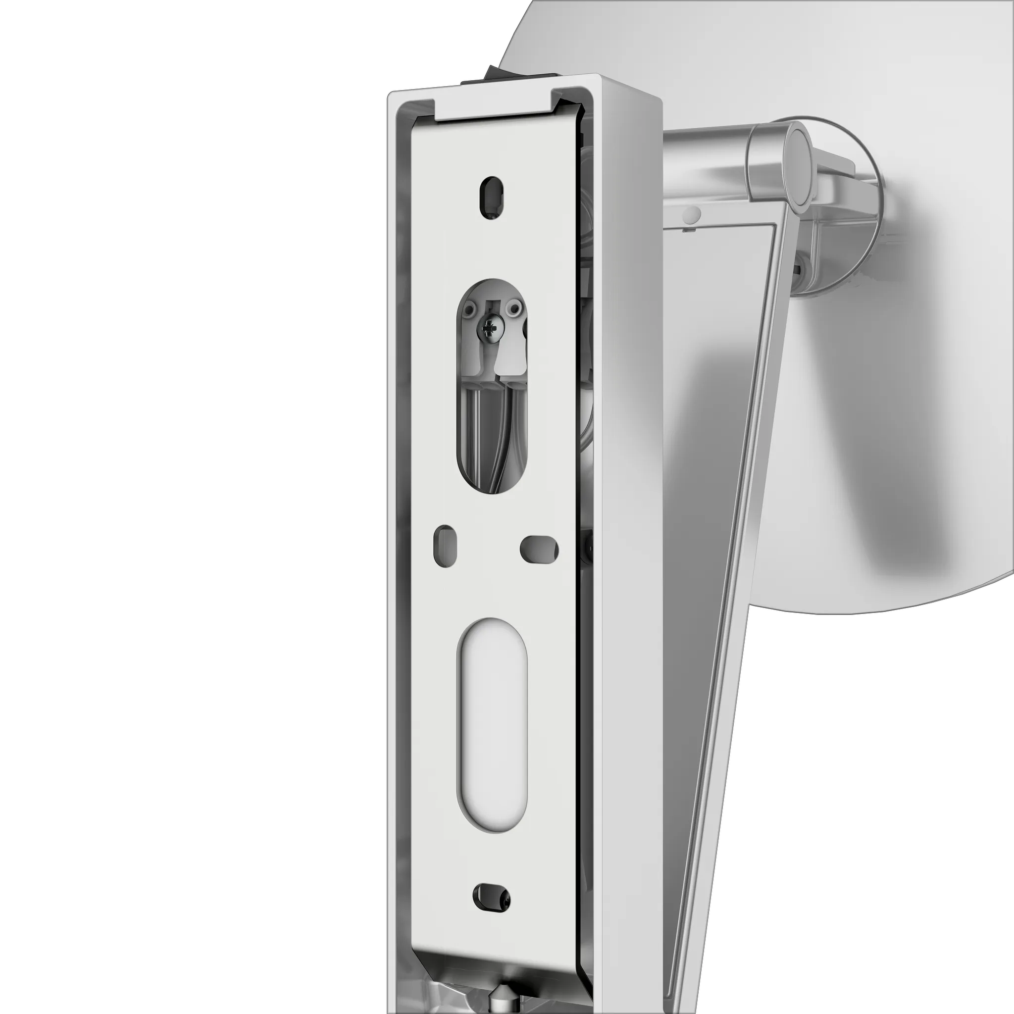 Kosmetikspiegel 17612179004 Kosmetikspiegel iLook_move Wandmodell, rund/beleuchtet mit Wippschalter Aluminium-finish