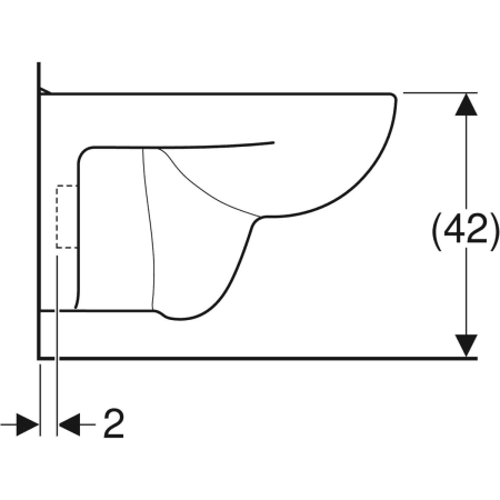 Wand-Tiefspül-WC „Renova Plan“ 36 × 54 cm in weiß alpin Wand-Tiefspül-WC „Renova Plan“ 36 × 54 cm in weiß alpin