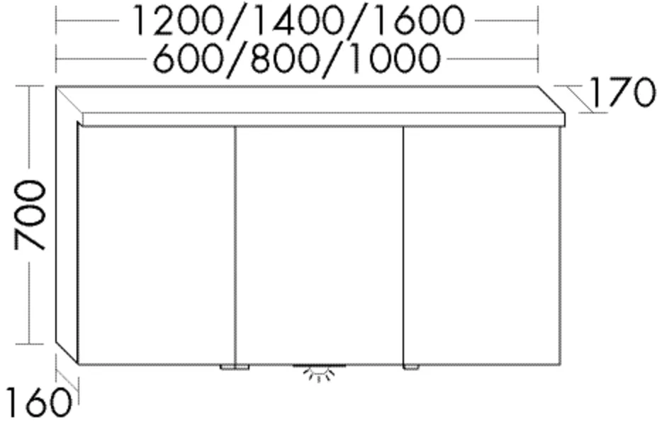 Spiegelschrank, Spiegeltüren beidseitig verspiegelt;LED-Beleuchtung, 2700 K - 6500 K;Energieeffizienzklasse G;1 Schalter-/Steckdosenelement;Lichttemperatur-Steuerung: Kalt/Warmweiß und Dimmfunktion;Glaseinlegeböden;1 Vergrößerungsspiegel;1 Magnetleiste;L Spiegelschrank, Spiegeltüren beidseitig verspiegelt;LED-Beleuchtung, 2700 K - 6500 K;Energieeffizienzklasse G;1 Schalter-/Steckdosenelement;Lichttemperatur-Steuerung: Kalt/Warmweiß und Dimmfunktion;Glaseinlegeböden;1 Vergrößerungsspiegel;1 Magnetleiste;L
