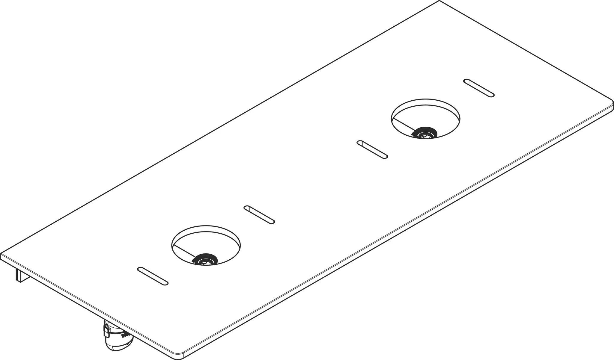 Xelu Q Konsole 1360/550 mit 2 Ausschnitten für Aufsatzwaschtisch ohne Hahnloch Weiß Hochglanz Xelu Q Konsole 1360/550 mit 2 Ausschnitten für Aufsatzwaschtisch ohne Hahnloch Weiß Hochglanz