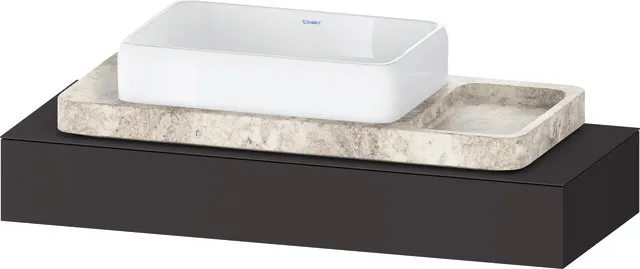 Duravit Konsole „Qatego“ in Graphit Supermatt