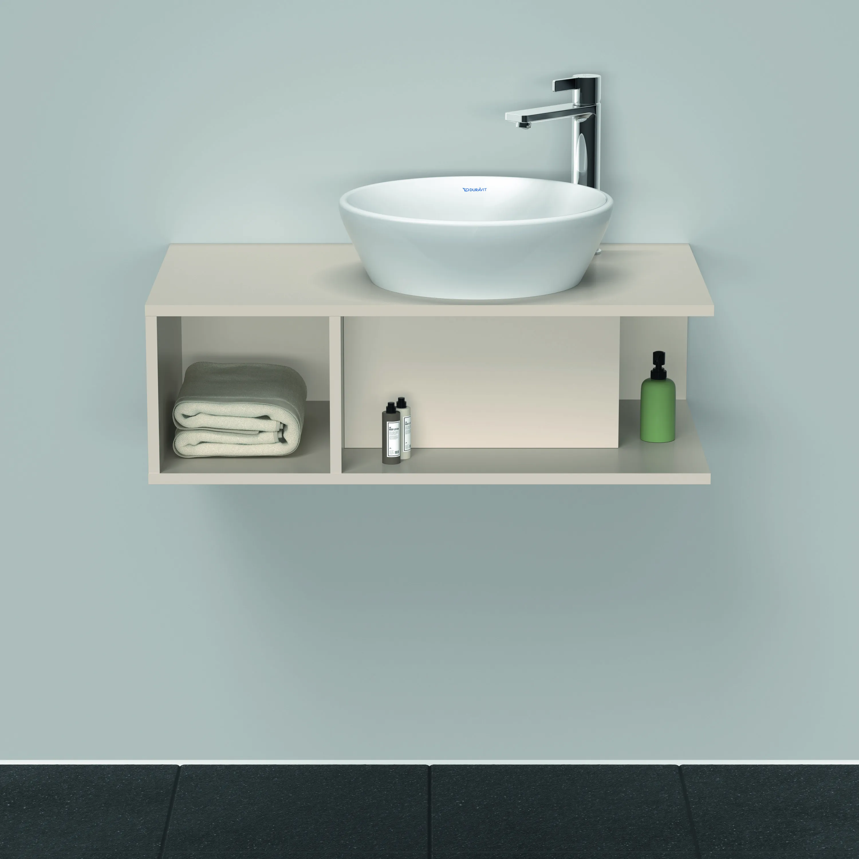 Duravit Waschtischunterschrank wandhängend „D-Neo“ 80 × 26 × 48 cm in Taupe Matt Duravit Waschtischunterschrank wandhängend „D-Neo“ 80 × 26 × 48 cm in Taupe Matt