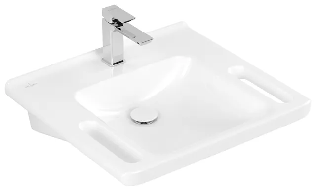 Villeroy & Boch Wandwaschtisch „ViCare“ 600 × 550 × 180 mm in Weiß Alpin Villeroy & Boch Wandwaschtisch „ViCare“ 600 × 550 × 180 mm in Weiß Alpin