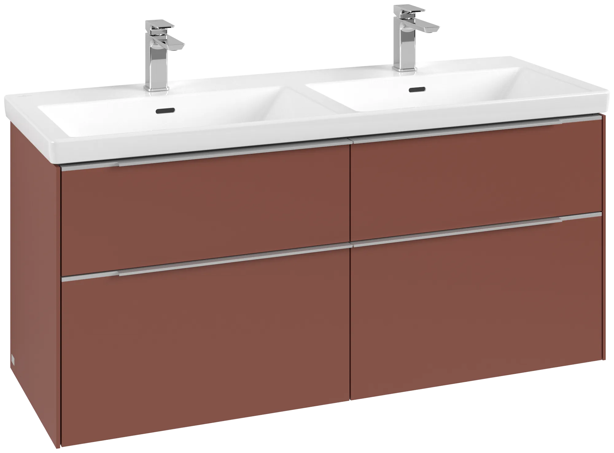 Villeroy & Boch Subway 3.0 Waschbeckenunterschrank C56800, 1272x576x478 mm, Wine Red