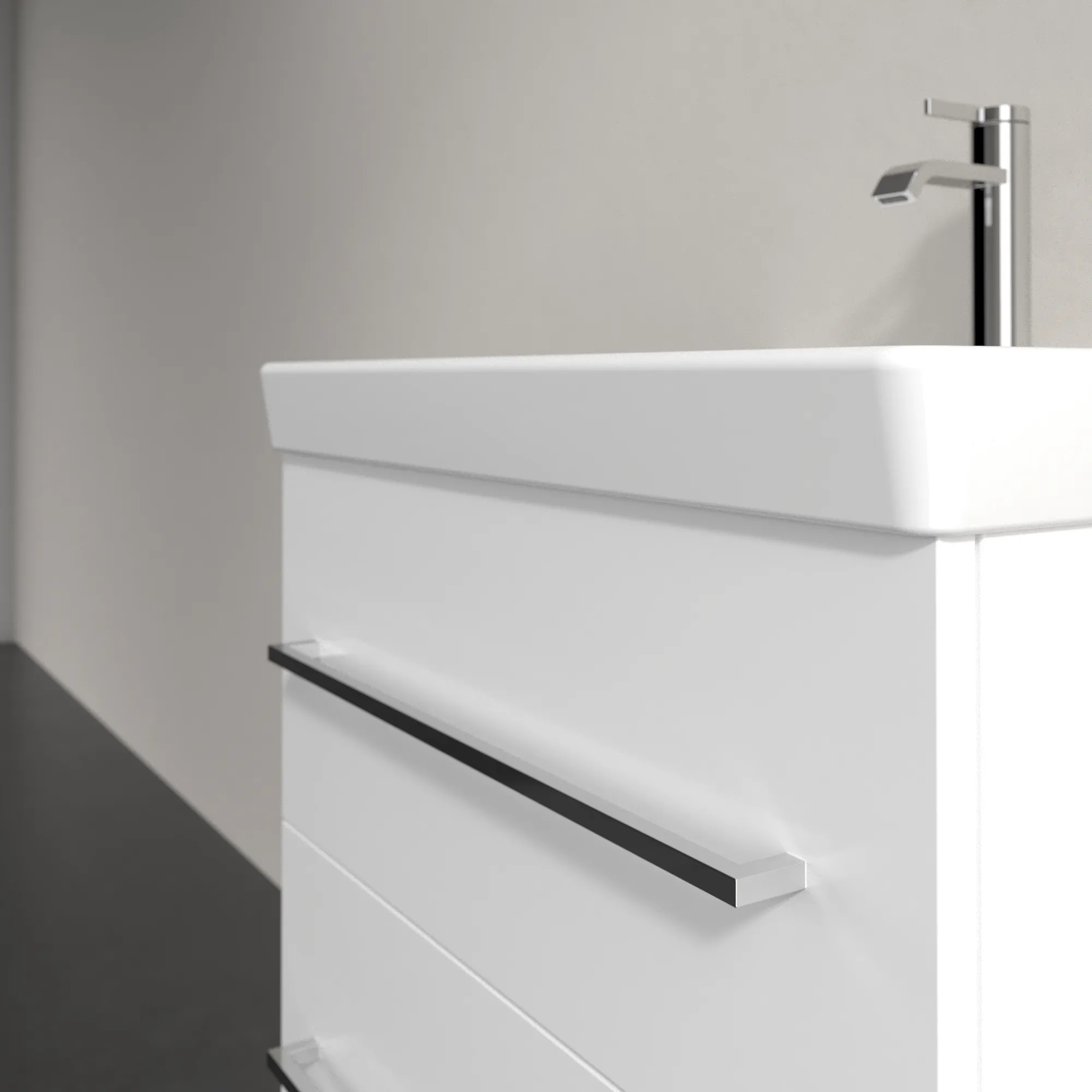 Villeroy & Boch Avento Waschbeckenunterschrank A88900, 576x514x484mm, 2 Auszüge, Brilliant White