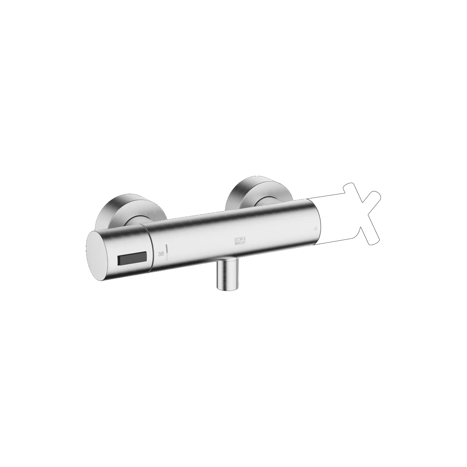 Brause-Thermostat für Wandmontage SERIENNEUTRAL Chrom 34443979