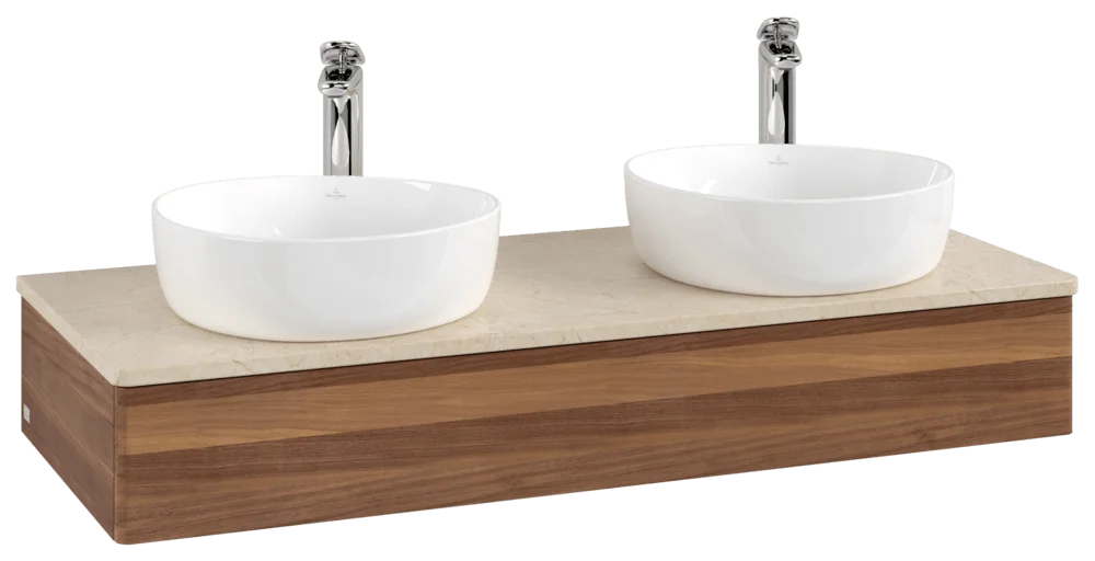 Villeroy & Boch Antao L13_5 Waschbeckenunterschrank 1200x190x500mm Warm Walnut