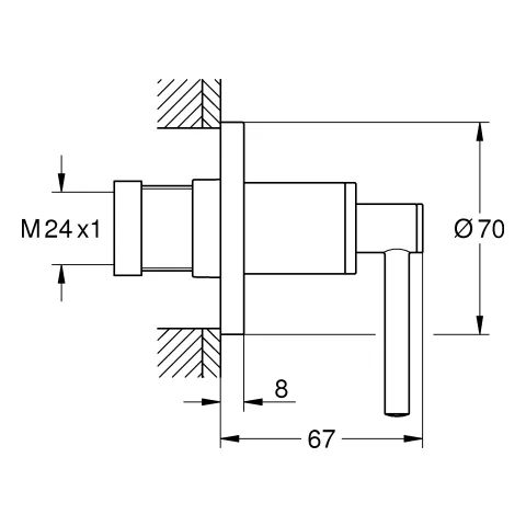 Grohe Atrio UP-Ventil Oberbau 29397 chrom Grohe Atrio UP-Ventil Oberbau 29397 chrom