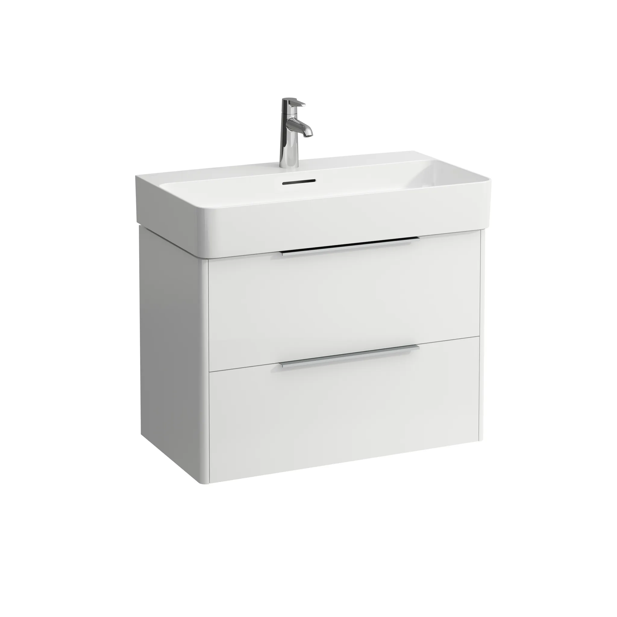 Waschtischunterbau BASE für VAL 391x733x515 2 Schubladen mit Griff aluminium eloxiert für Waschtisch H810285 weiß matt Front- & Korpusfarbe: Weiß matt Waschtischunterbau BASE für VAL 391x733x515 2 Schubladen mit Griff aluminium eloxiert für Waschtisch H810285 weiß matt Front- & Korpusfarbe: Weiß matt