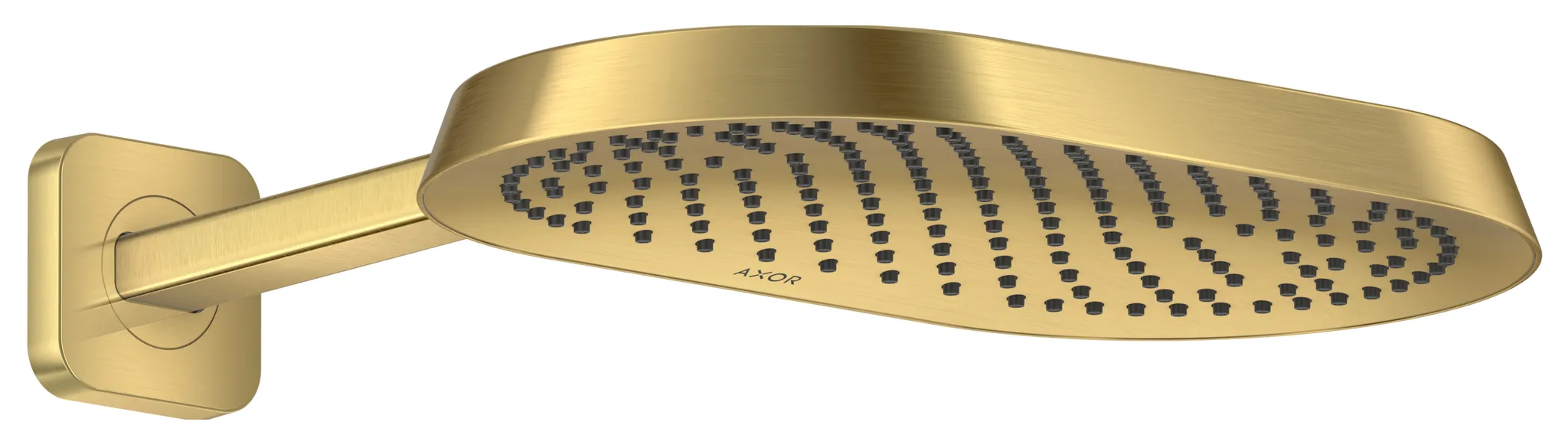 Hansgrohe AXOR ShowerSphere Kopfbrause 370⁄220 1jet EcoSmart mit Brausearm Brushed Gold Optic