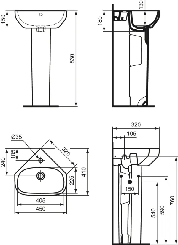 Halbsäule „i.lifeA“ 16,5 × 69 × 16 cm Halbsäule „i.lifeA“ 16,5 × 69 × 16 cm