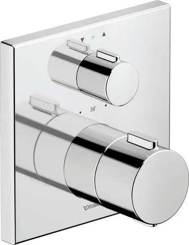 Duravit Zweihand-Unterputz-Armatur „Thermostatarmaturen“ in Chrom Duravit Zweihand-Unterputz-Armatur „Thermostatarmaturen“ in Chrom