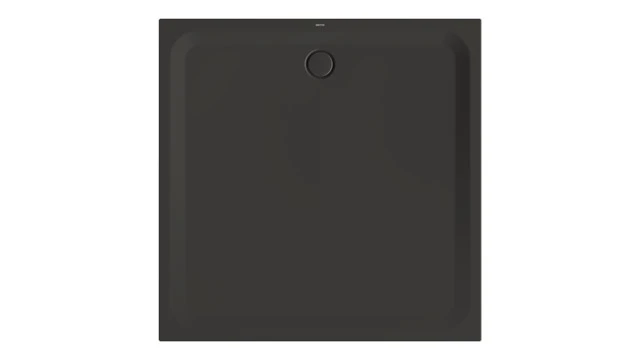 Bette quadrat Duschwanne „BetteUltra“ 1500 × 1500 mm mit BetteAntirutsch Pro, ohne Oberflächenveredelung, mit Minimum-Wannenträger, in Anthracite