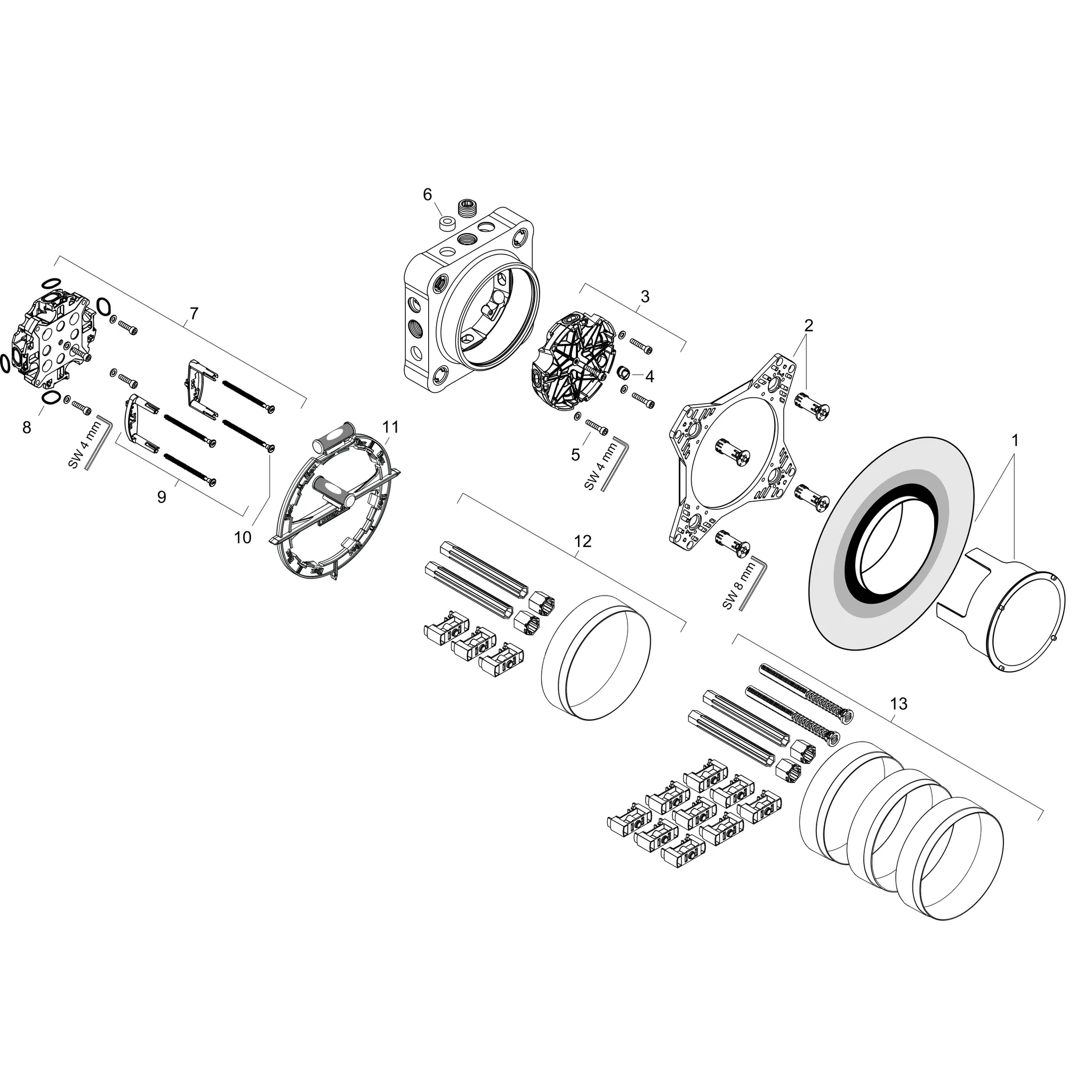 Hansgrohe iBox universal 2 Mischer Grundkörper Hansgrohe iBox universal 2 Mischer Grundkörper