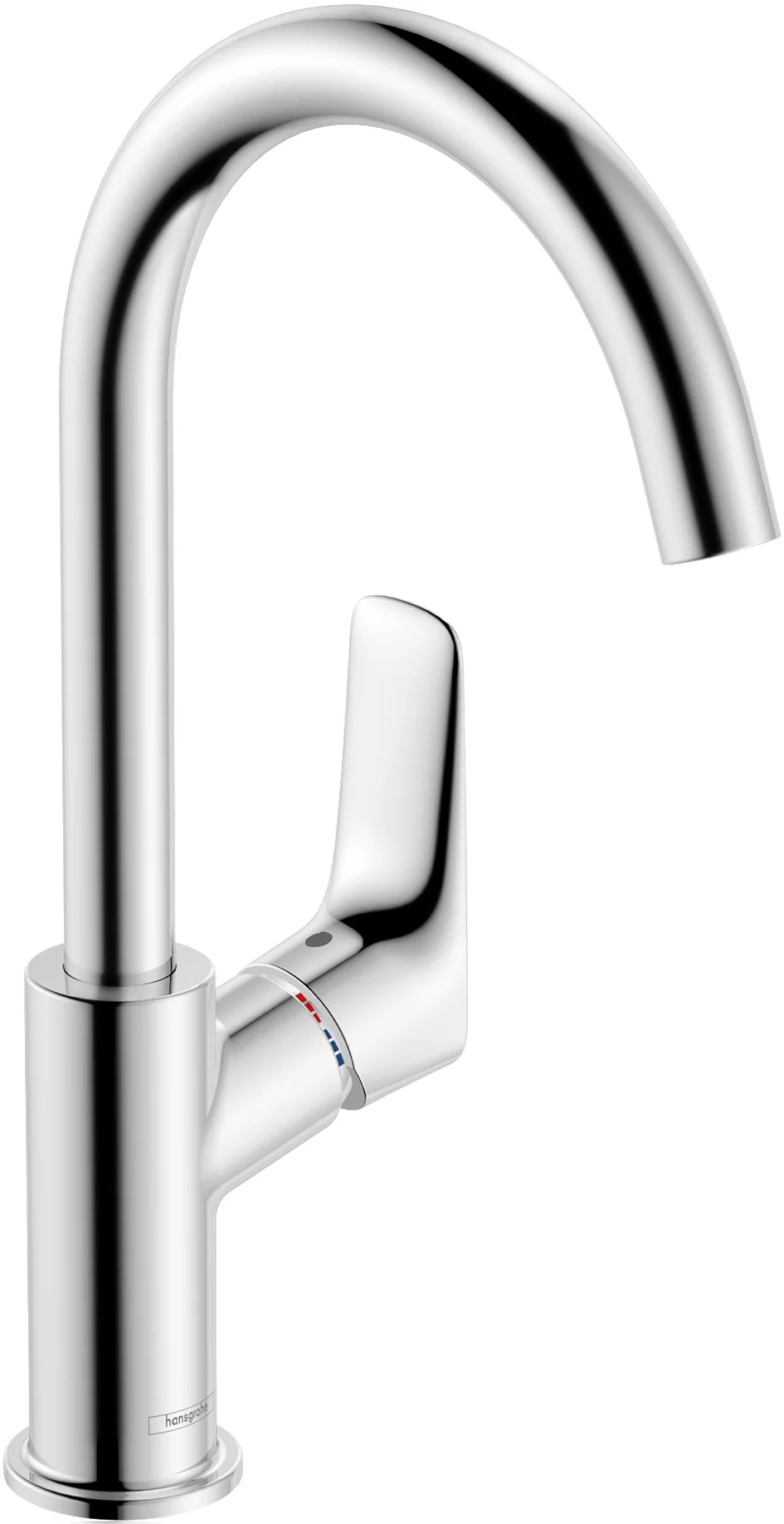 Hansgrohe Logis Einhebel-Waschtischmischer 210 chrom mit Schwenkauslauf und Zugstangen-Ablaufgarnitur