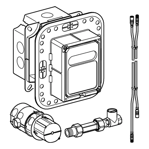 Grohe Unterputz-Einbaukasten 36264_1, Wandeinbau Grohe Unterputz-Einbaukasten 36264_1, Wandeinbau