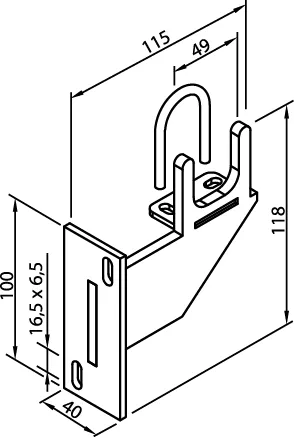 Zubehör Wandkonsole WMORV M ZRV211, 221, weiß RAL 9016 Zubehör Wandkonsole WMORV M ZRV211, 221, weiß RAL 9016