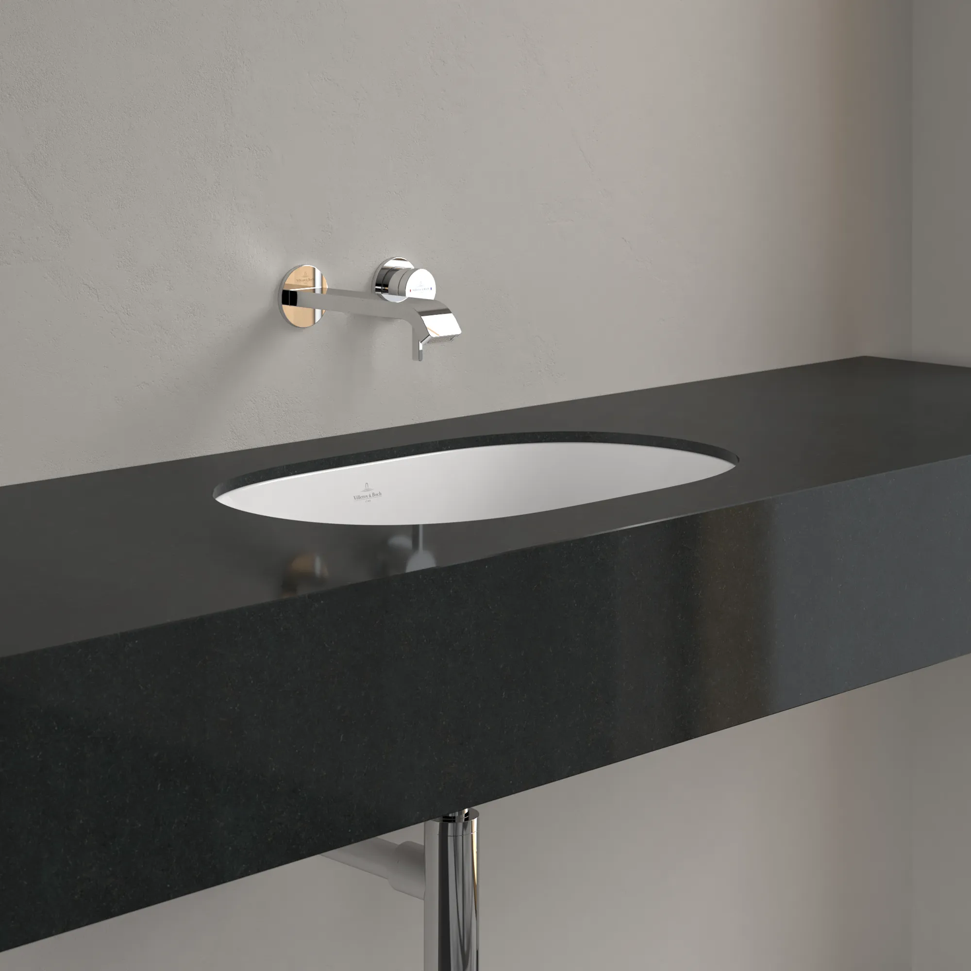 Villeroy & Boch Unterbauwaschbecken O.novo, oval, weiß Alpin CeramicPlus, 320 x 530 mm, Höhe 200 mm, mit Überlauf Villeroy & Boch Unterbauwaschbecken O.novo, oval, weiß Alpin CeramicPlus, 320 x 530 mm, Höhe 200 mm, mit Überlauf