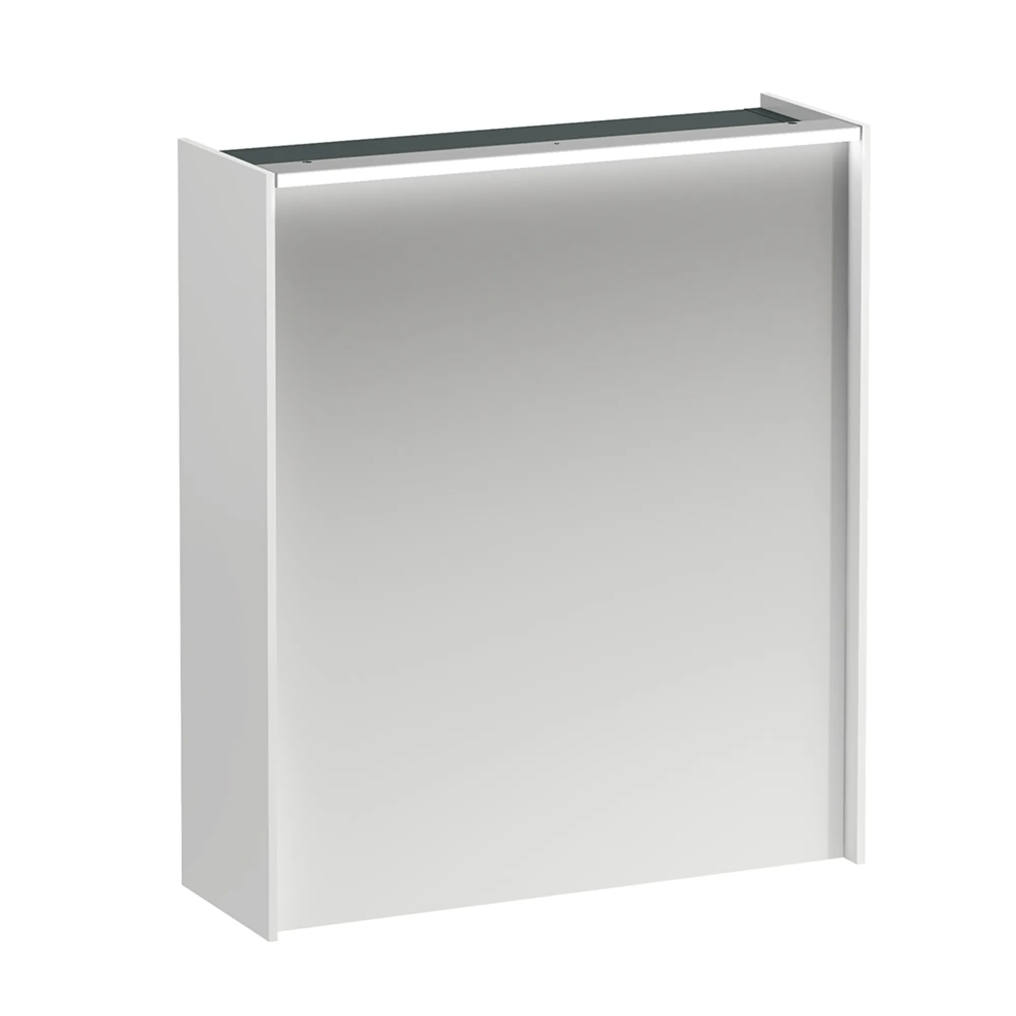 Laufen Spiegelschrank LANI LED-Beleuchtung horizontal mit Steckdose 715x620x210 1 Tür 2 Glasfachböden Scharnier links weiß matt Laufen Spiegelschrank LANI LED-Beleuchtung horizontal mit Steckdose 715x620x210 1 Tür 2 Glasfachböden Scharnier links weiß matt