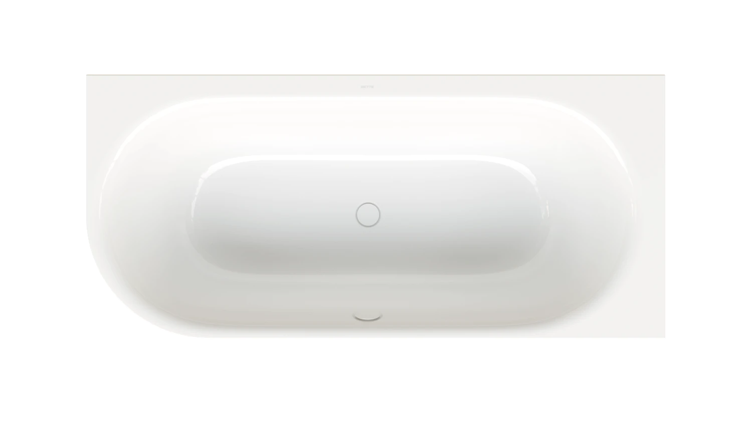 Bette oval Badewanne „BetteLux Oval V Silhouette“ 175 × 80 cm in Weiß