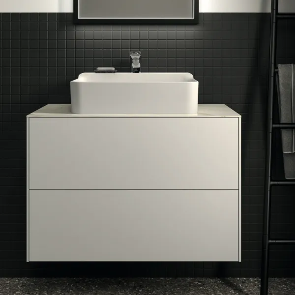 Ideal Standard Waschtischunterschrank Conca, 2 Auszüge, ohne Platte, 800x505x540mm, Weiß