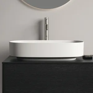 Waschbecken „Linda-X“ 55 × 38 × 15,5 cm in Seidenweiß Waschbecken „Linda-X“ 55 × 38 × 15,5 cm in Seidenweiß