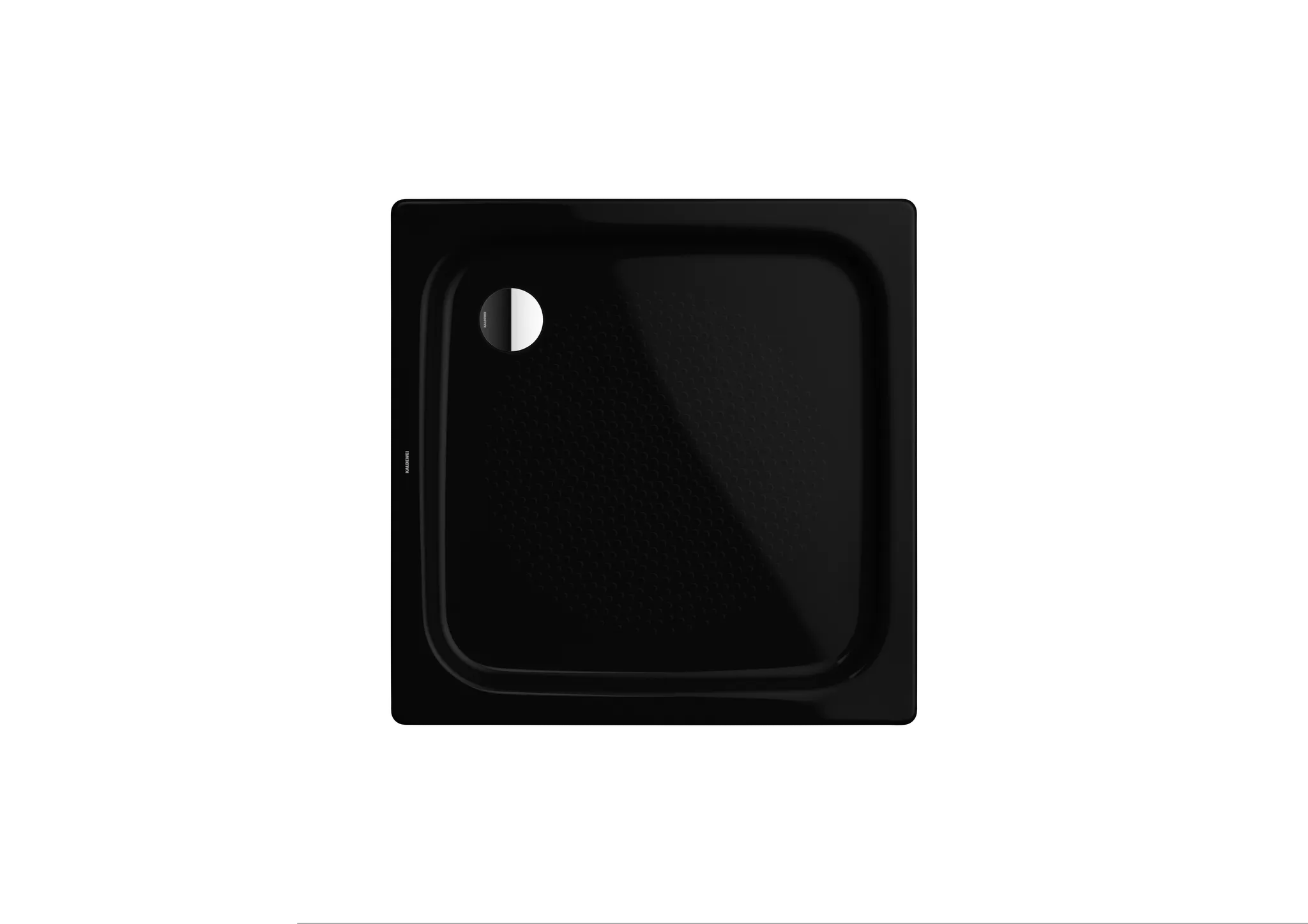 Kaldewei quadrat Duschwanne „Duschplan“ 100 × 100 cm in schwarz mit Antislip