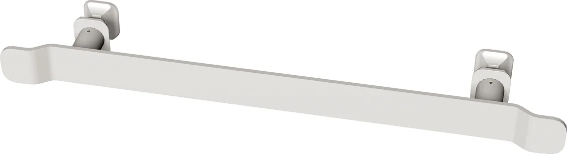 BEMM Handtuchhalter Wave L350 INT 270 SW, schlankes Design mit geschwungenen Enden, Bauhöhe 28 mm, Bautiefe 41 mm, Baulänge 370 mm, Achsabstand 270 oder 280 mm
