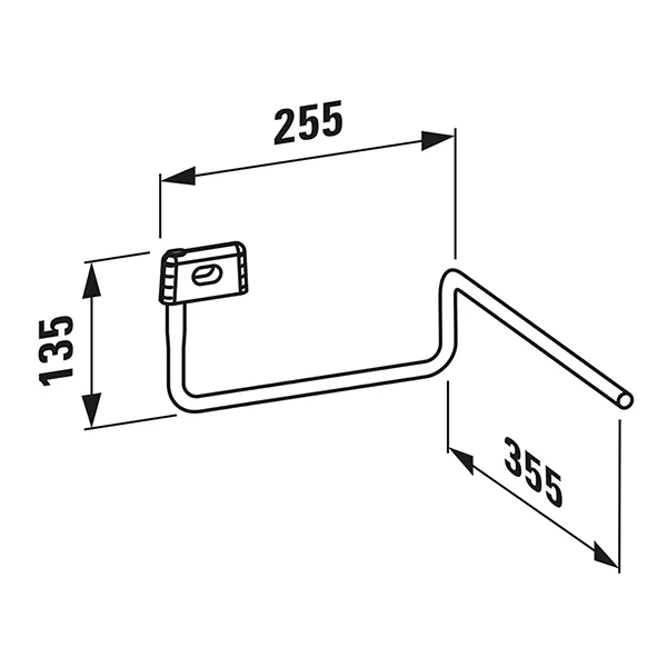 Laufen Handtuchhalter VAL 255x345, Chrom Laufen Handtuchhalter VAL 255x345, Chrom