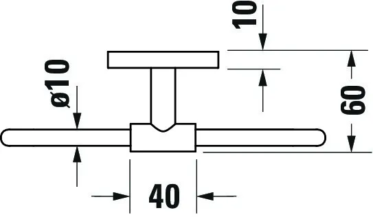 Duravit Handtuchring „Karree“, Befestigung sichtbar 5,8 × 5,8 × 14,2 × 20 cm Duravit Handtuchring „Karree“, Befestigung sichtbar 5,8 × 5,8 × 14,2 × 20 cm