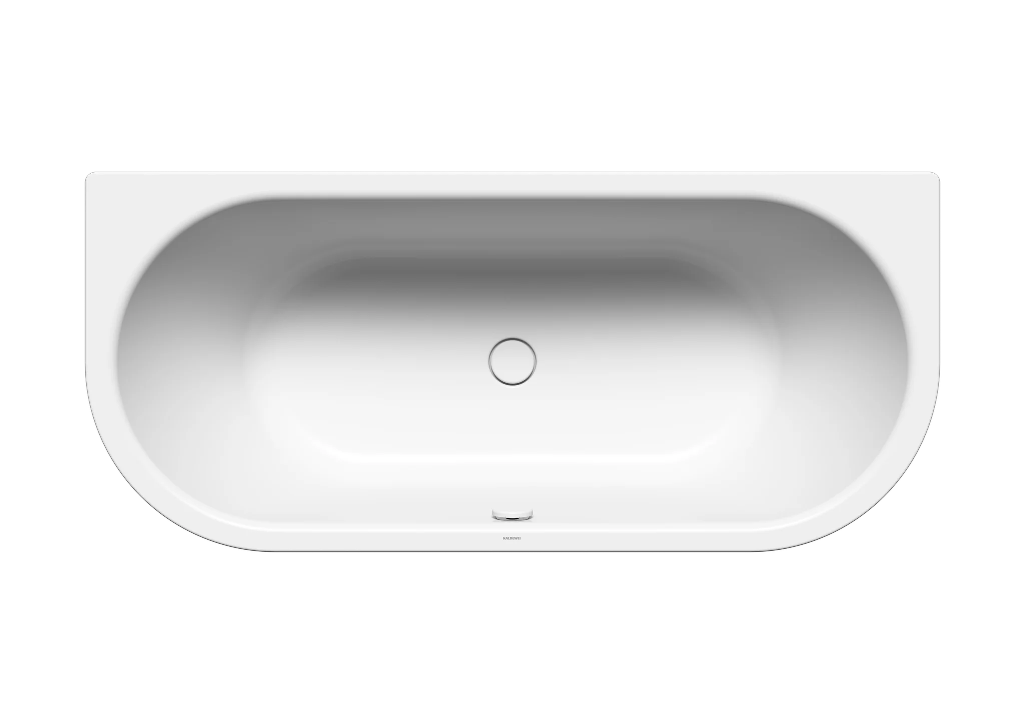 Kaldewei CENTRO DUO 2 Badewanne, oval, alpinweiß, 1800 x 800 mm, 460 mm tief