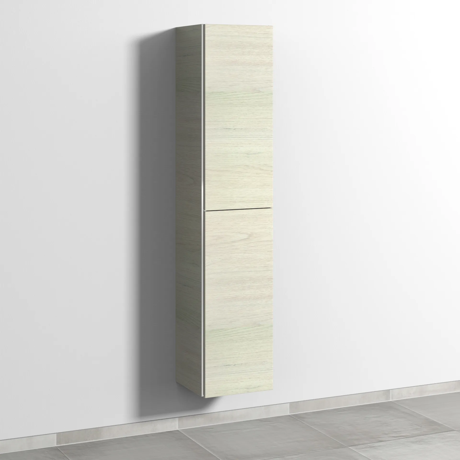 Sanipa Hochschrank "3way" 350 × 1700 × 345 mm Anschlag rechts, in White Oak, Anschlag rechts Regalelement: ohne|Größe: 35 × 34,5 × 170 cm|Türen: 2|Anschlag: rechts|Schubladen: 0|Griff: Akzent-Griffleiste|Farbe: White Oak Image