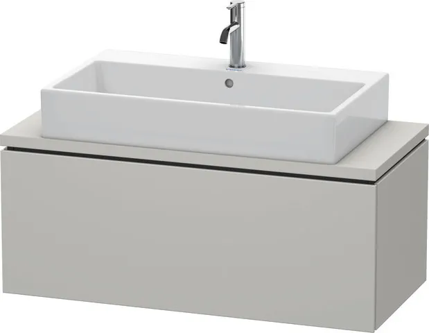 Duravit Waschtischunterschrank wandhängend „L-Cube“ 102 × 40 × 47,7 cm Betongrau Matt Duravit Waschtischunterschrank wandhängend „L-Cube“ 102 × 40 × 47,7 cm Betongrau Matt