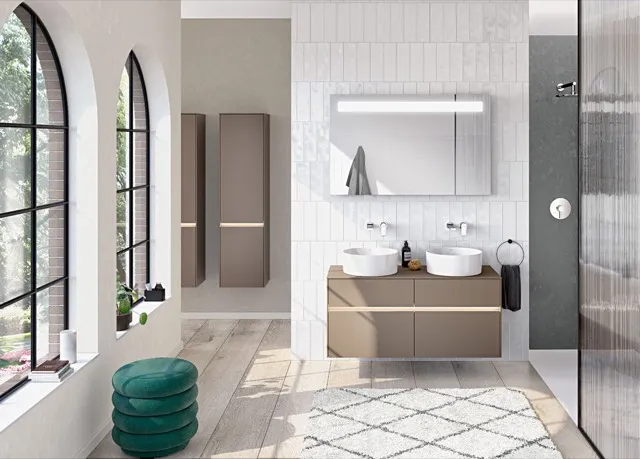 Villeroy & Boch Aufsatzwaschtisch rund aus TitanCeram „Collaro“ ⌀ 400 mm, ohne Hahnlochbohrung in Stone White