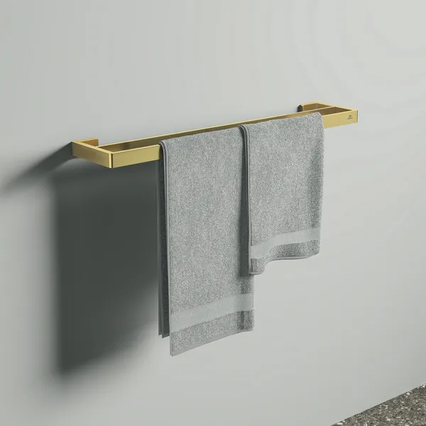 Ideal Standard Conca Cube T4500A2, doppelter Handtuchhalter, 600mm, Brushed Gold
