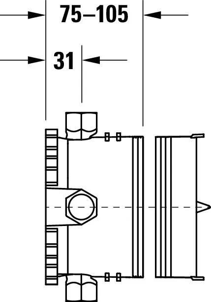 Duravit Unterputz-Armatur „Zubehör Armaturen“ Duravit Unterputz-Armatur „Zubehör Armaturen“