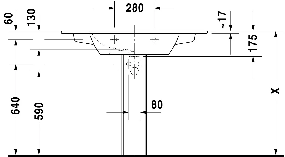 Wandwaschtisch „ME by Starck“, mit Überlauf, Hahnlochposition mittig in Weiß Seidenmatt Wandwaschtisch „ME by Starck“, mit Überlauf, Hahnlochposition mittig in Weiß Seidenmatt