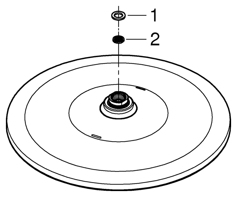 Grohe Rainshower Mono 310 Kopfbrause, chrom/moon white Grohe Rainshower Mono 310 Kopfbrause, chrom/moon white