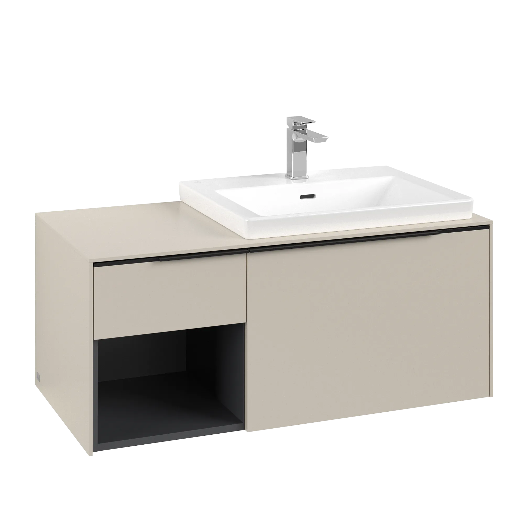 Villeroy & Boch Subway 3.0 Waschbeckenunterschrank C571L1, 1001x423x516mm, Cashmere Grey