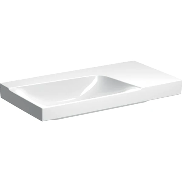 Wandwaschtisch mit Ablagefläche „Xeno2“, rechteckig, Ablagefläche rechts 90 × 48 cm mit KeraTect® Wandwaschtisch mit Ablagefläche „Xeno2“, rechteckig, Ablagefläche rechts 90 × 48 cm mit KeraTect®