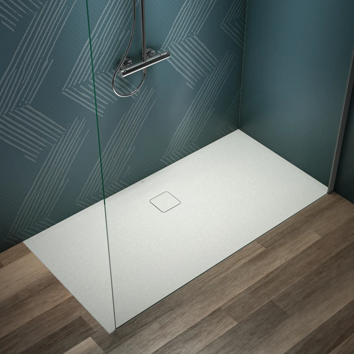 Ideal Standard Rechteck-Brausewanne Ultra Flat Evo Seidenweiß 1600x800x35 mm