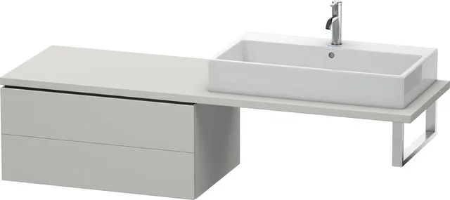 Duravit Unterschrank für Konsole „L-Cube“ 82 × 40 × 54,7 cm Betongrau Matt