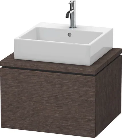 Duravit Waschtischunterschrank wandhängend „L-Cube“ 62 × 40 × 54,7 cm Eiche Dunkel gebürstet