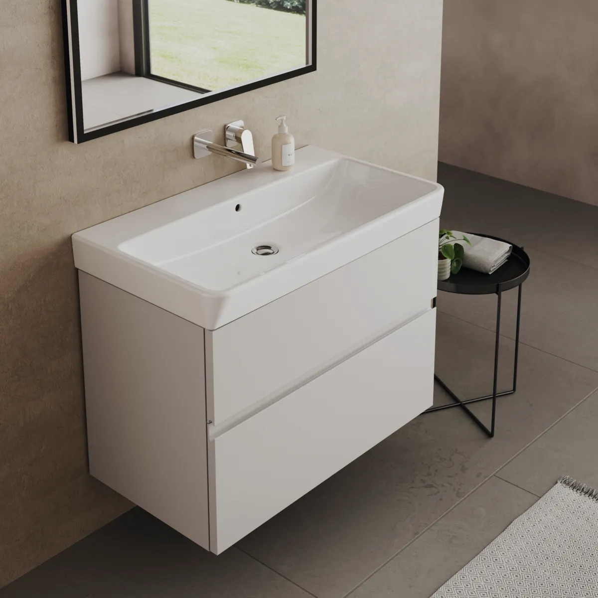 Ideal Standard Waschbecken „i.lifeB“, Hahnlochposition mittig in Weiß Ideal Standard Waschbecken „i.lifeB“, Hahnlochposition mittig in Weiß