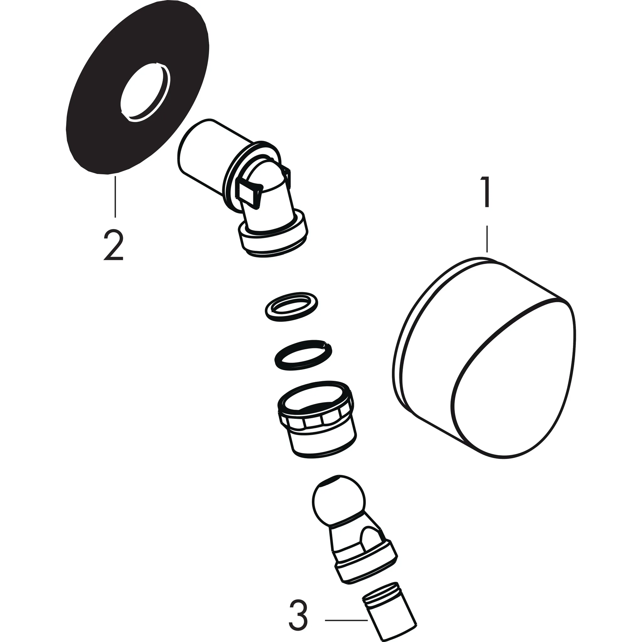 Schlauchanschluß Fixfit S DN15 chrom mit Rückflussverhinderer u.Kugelgelenk Schlauchanschluß Fixfit S DN15 chrom mit Rückflussverhinderer u.Kugelgelenk