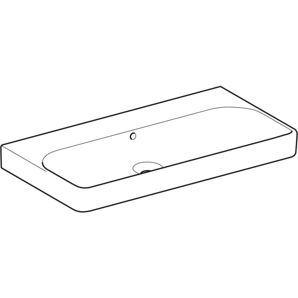 Wandwaschtisch „Smyle Square“, rechteckig, mit Überlauf 90 × 48 cm Wandwaschtisch „Smyle Square“, rechteckig, mit Überlauf 90 × 48 cm