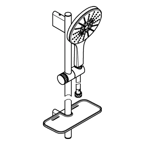 Grohe Rainshower SmartActive 150, Brausestangenset 3 Strahlarten, 900mm, chrom Grohe Rainshower SmartActive 150, Brausestangenset 3 Strahlarten, 900mm, chrom