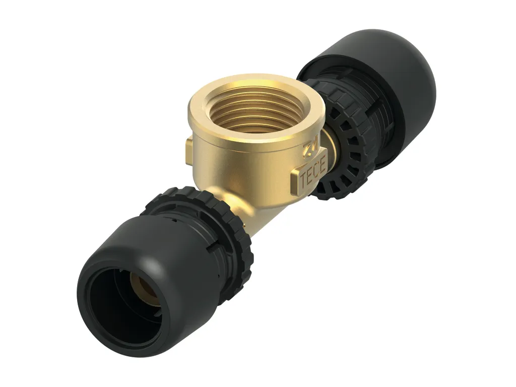 TECElogo-Ax T-Stück Dimension 16 × Rp 1/2″ × 16, Siliziumbronze TECElogo-Ax T-Stück Dimension 16 × Rp 1/2″ × 16, Siliziumbronze