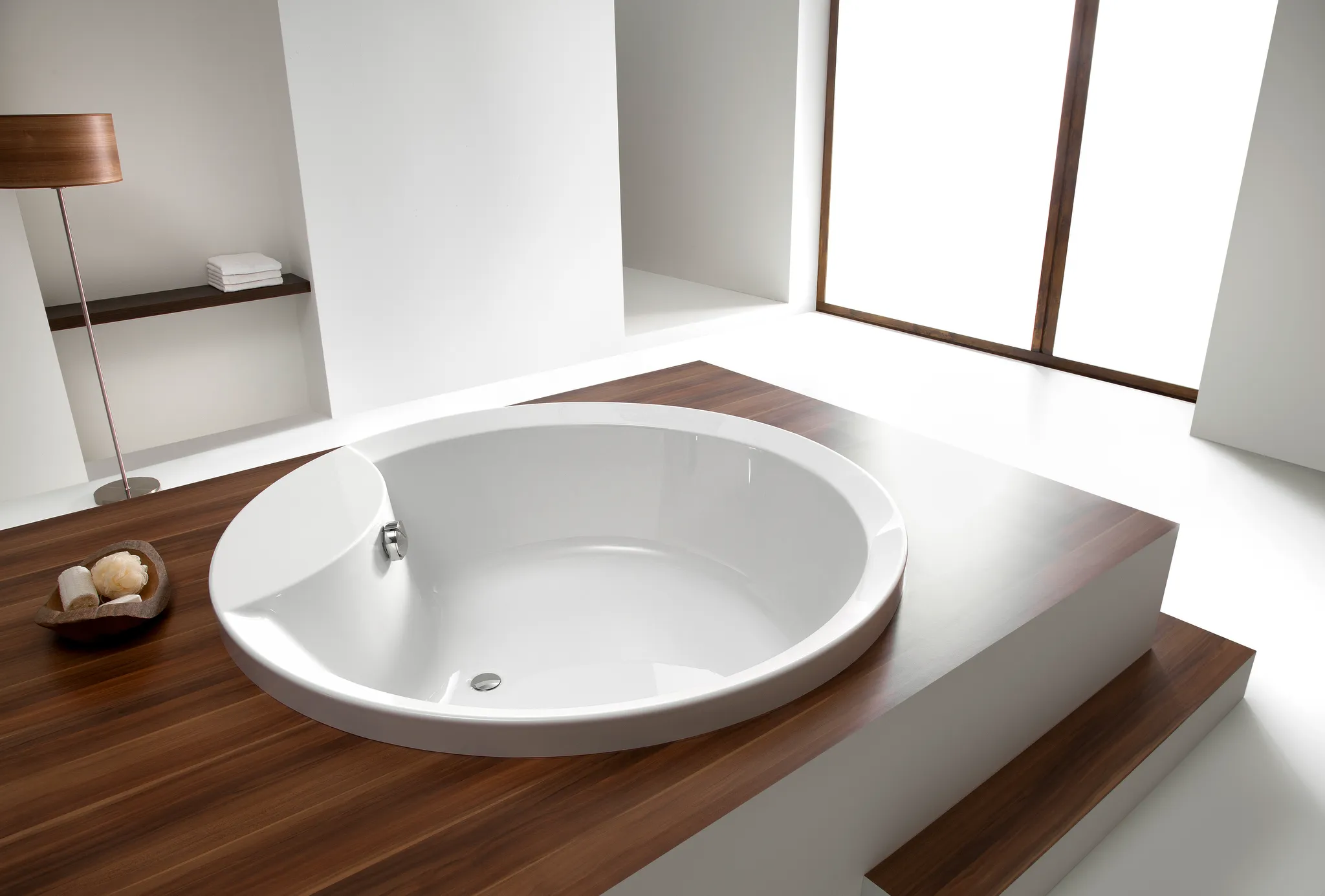 Hoesch Badewanne „Orlando“ rund ⌀ 160 × 48 cm